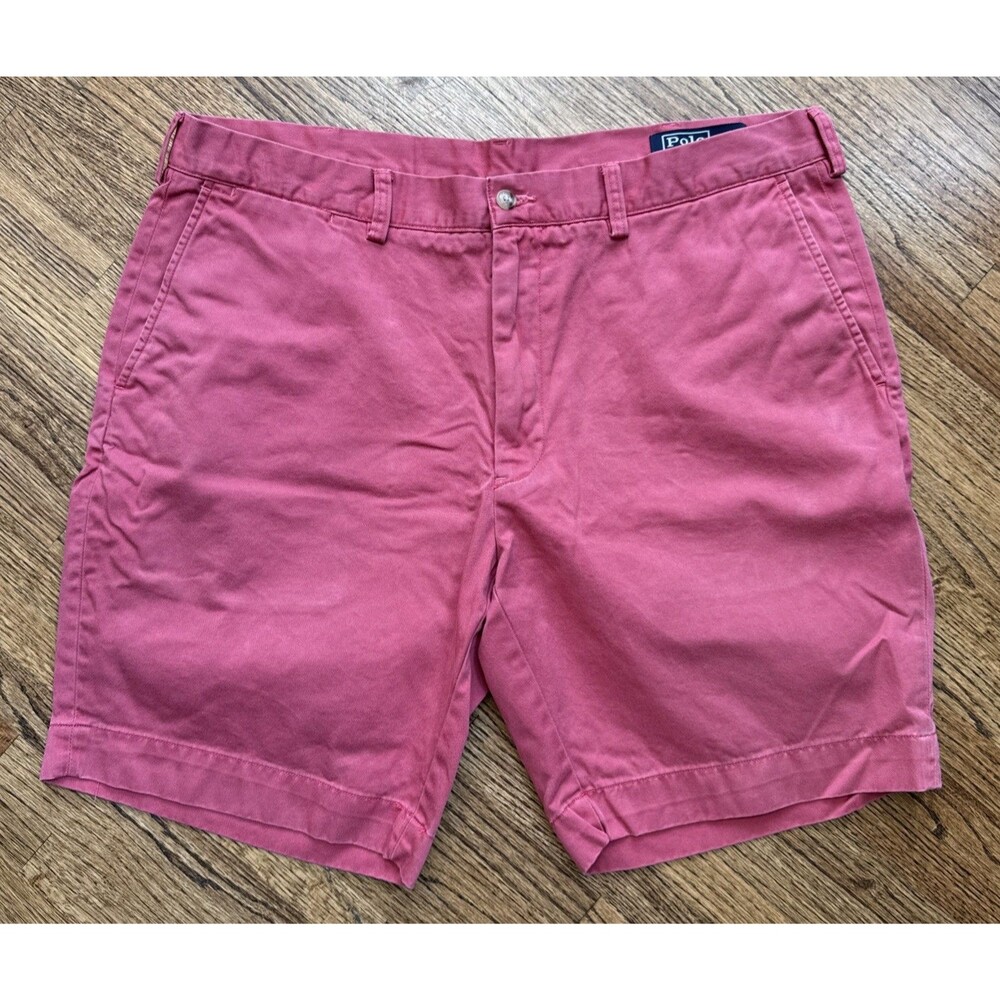 Polo Ralph Lauren Mens Shorts Nantucket Red Classic Fit 100% Cotton Preppy 38